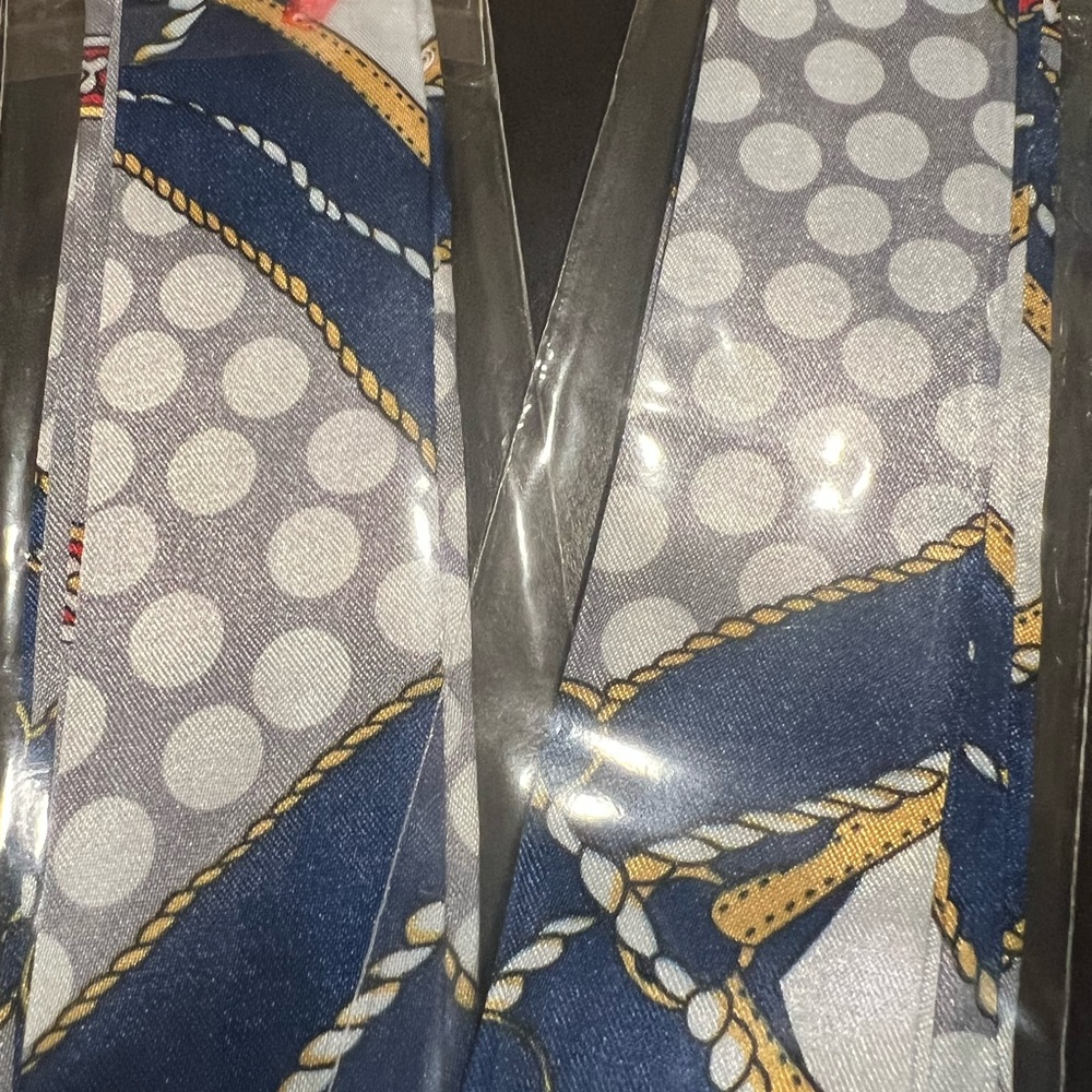 Twilly: New in Package Polka Dot and Nautical Print Tie